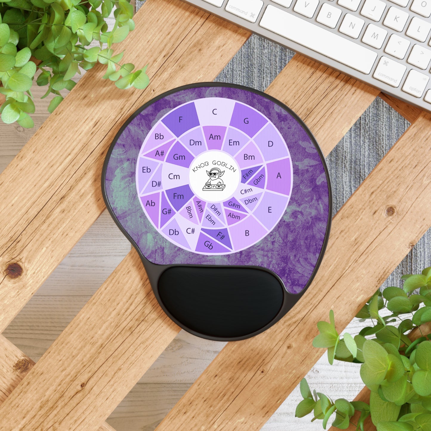 KNOB GOBLIN - Key Wheel Mouse Pad with Wrist Rest