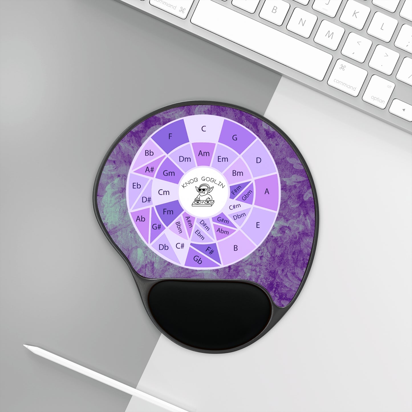 KNOB GOBLIN - Key Wheel Mouse Pad with Wrist Rest